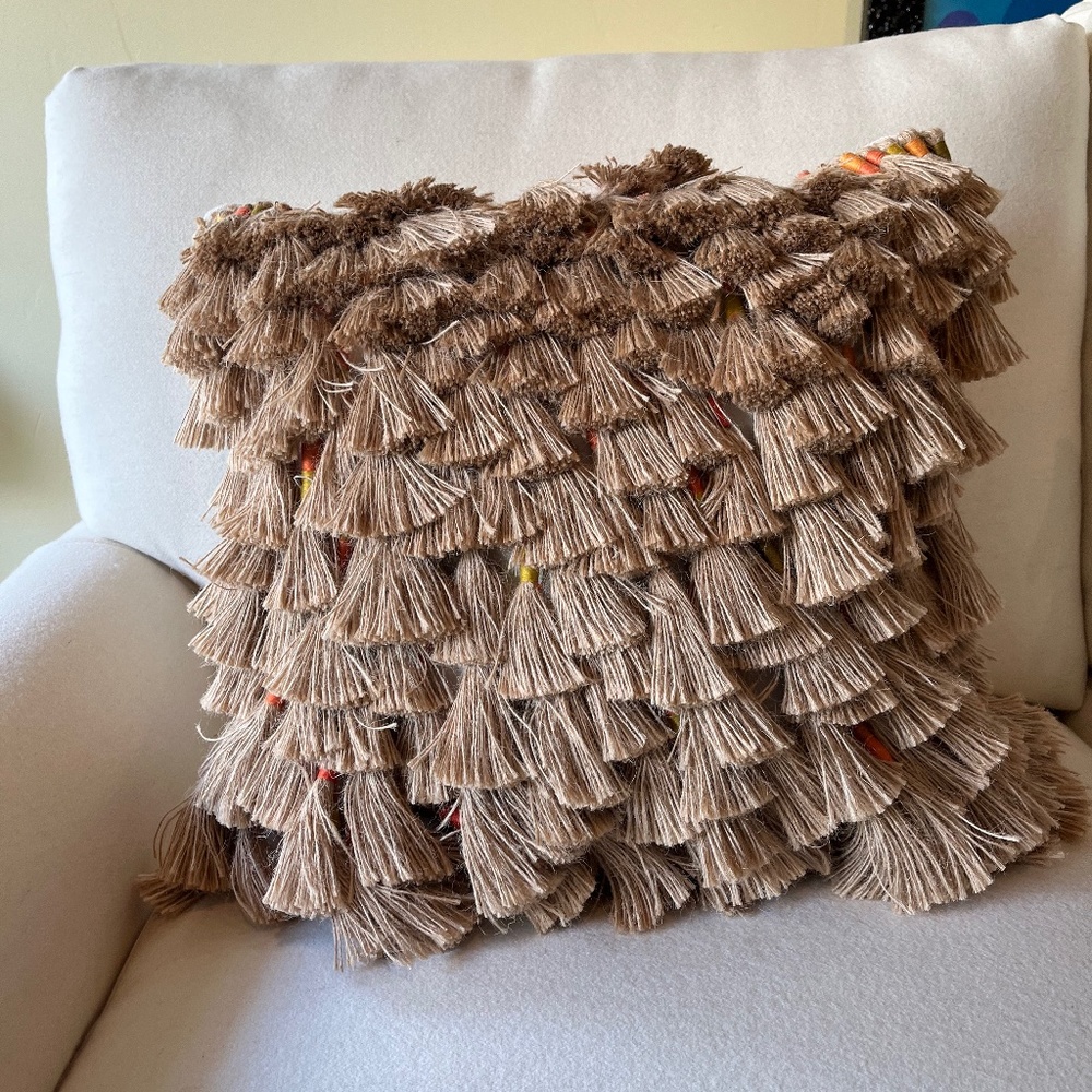 Jonathan Adler Tassel Pillow (16x16): Lightly Used